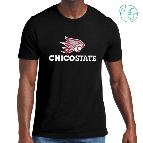 Allmade Black Organic Cotton Tee - Chico State Primary Mark