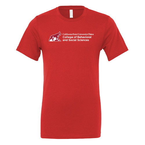  Bella + Canvas Red Jersey Cotton T Shirt - Chico State - CBSS