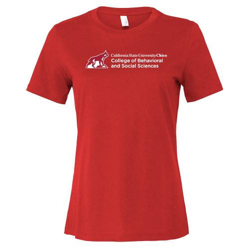 Main Image for  Bella + Canvas Womens Red Relaxed Cotton T Shirt