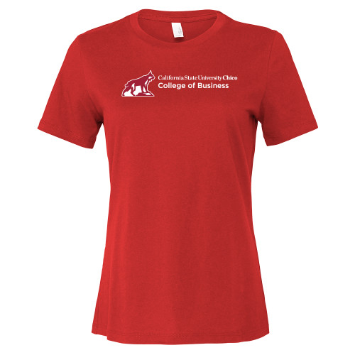 Main Image for  Bella + Canvas Womens Red Relaxed Cotton T Shirt