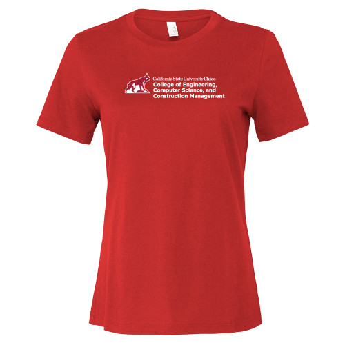 Main Image for  Bella + Canvas Womens Red Relaxed Cotton T Shirt