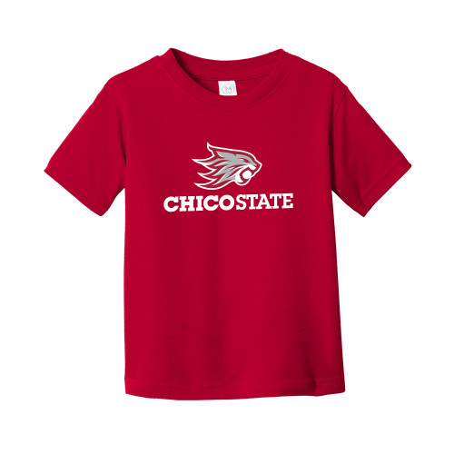  Toddler Red T Shirt - Chico State Primary Mark