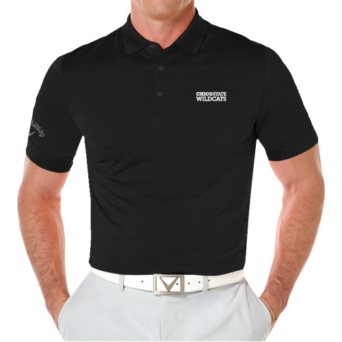  Callaway Black Opti Vent Polo - Chico State Wordmark EMB
