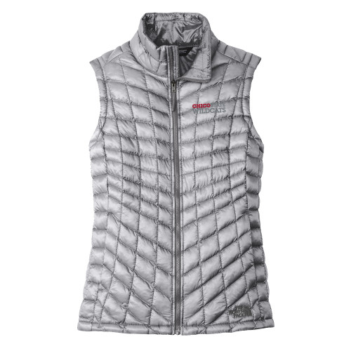  The North Face Womens Thermoball Grey Trekker Vest - Chico State Wordmark EMB