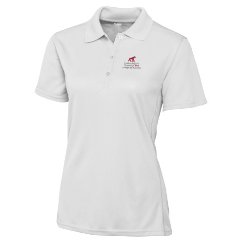 Chico C&B Womens White Clique Ice Pique Polo - Chico State - COB