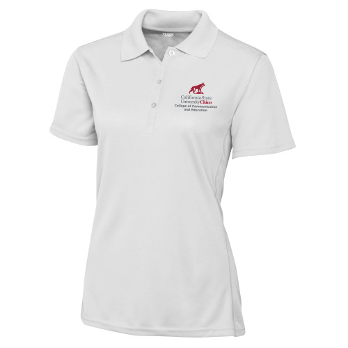 Chico C&B Womens White Clique Ice Pique Polo - Chico State - CME