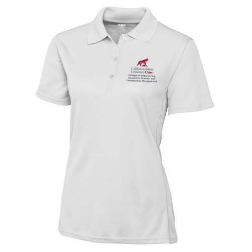 Chico C&B Womens White Clique Ice Pique Polo - Chico State - ECC