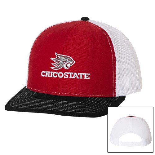 Chico State Richardson Red/White/Black Trucker Hat