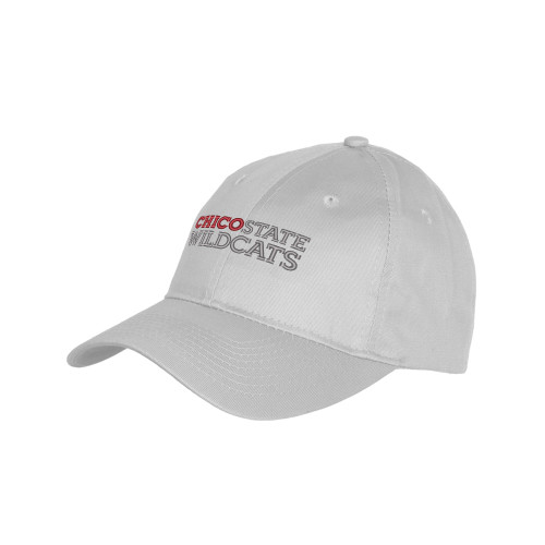  Youth Light Grey Pro Style Hat - Chico State Wordmark EMB