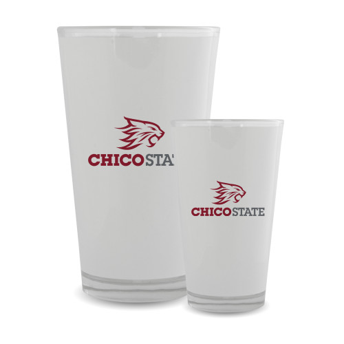  Full Color Glass 17oz - Chico State Primary Mark