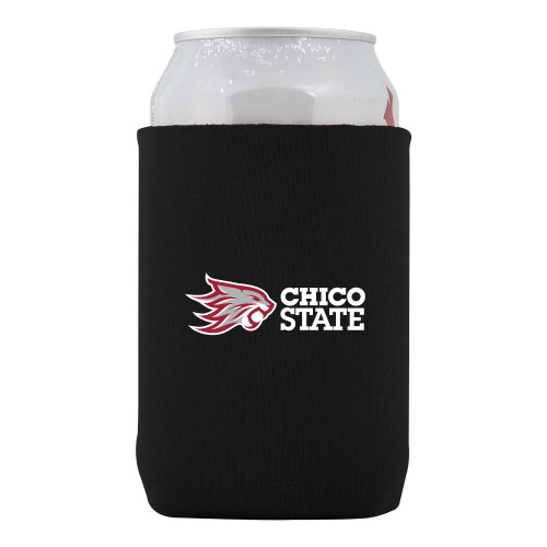  Neoprene Black Can Holder - Chico State Horizontal Mark