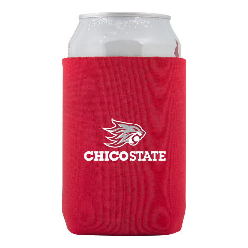  Neoprene Red Can Holder - Chico State Primary Mark
