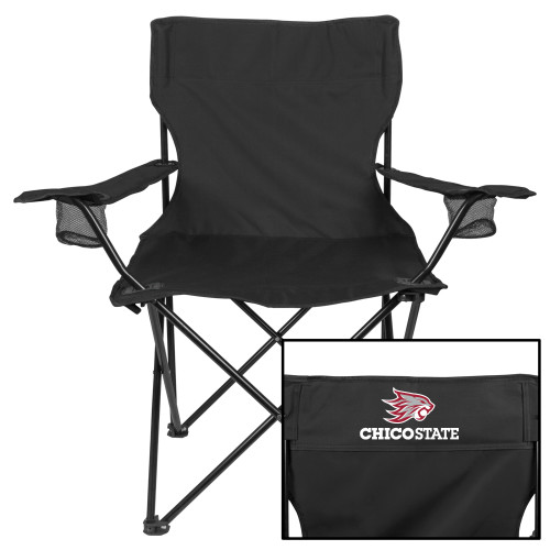  Deluxe Black Captains Chair - Chico State Primary Mark