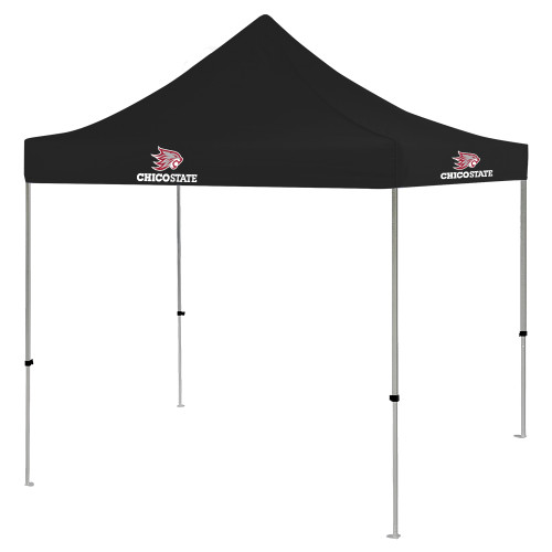  9 ft x 9 ft Black Tent - Chico State Primary Mark