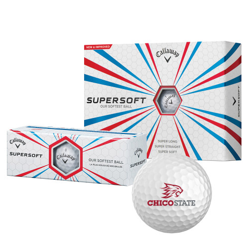  Callaway Supersoft Golf Balls 12/pkg - Chico State Primary Mark