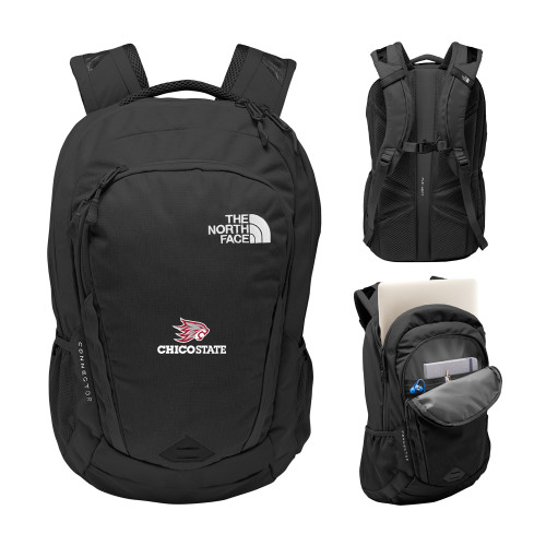  The North Face Black Connector Backpack - Chico State Primary Mark EMB