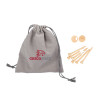 Thumbnail image for  Bamboo Golf Tee Set w/ Grey Recycled Pouch