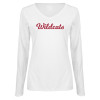Thumbnail image for  Womens White Long Sleeve V Neck Tee