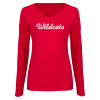 Thumbnail image for  Womens Red Long Sleeve V Neck Tee