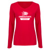Thumbnail image for  Womens Red Long Sleeve V Neck Tee