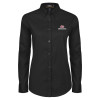 Thumbnail image for  Womens Black Twill Button Down Long Sleeve 