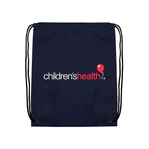 Navy Drawstring Backpack - Childrens Health Logo