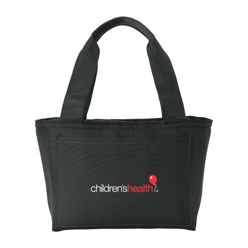  Insulated Black Lunch Tote - Childrens Health Logo