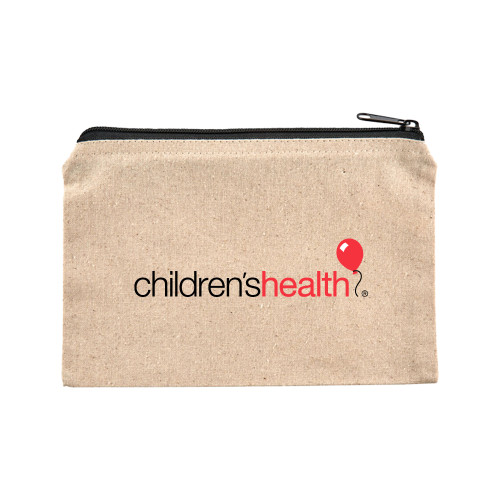  8oz. Natural Cotton Travel Pouch - Childrens Health Logo