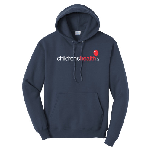  Tall Navy Fleece Hoodie - Childrens Health Logo
