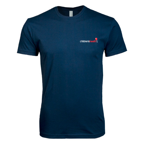  Next Level Navy SoftStyle T Shirt - Childrens Health Logo