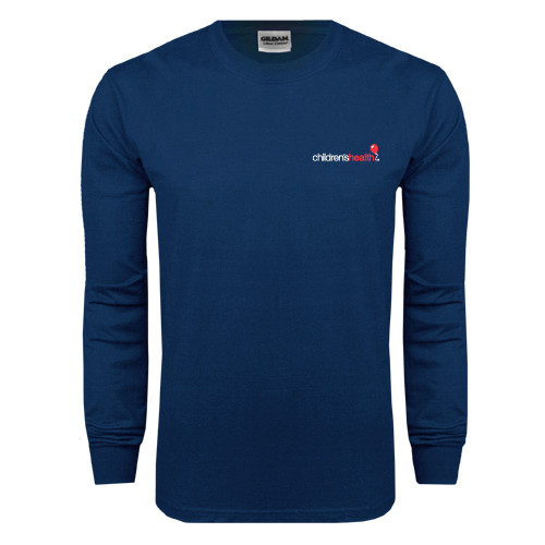  Navy Long Sleeve T-Shirt - Childrens Health Logo