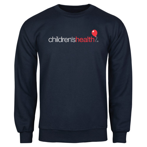  Navy Fleece Crew - Childrens Health Logo
