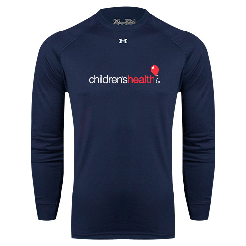  Under Armour Navy Long Sleeve Tech Tee - Childrens Health Logo