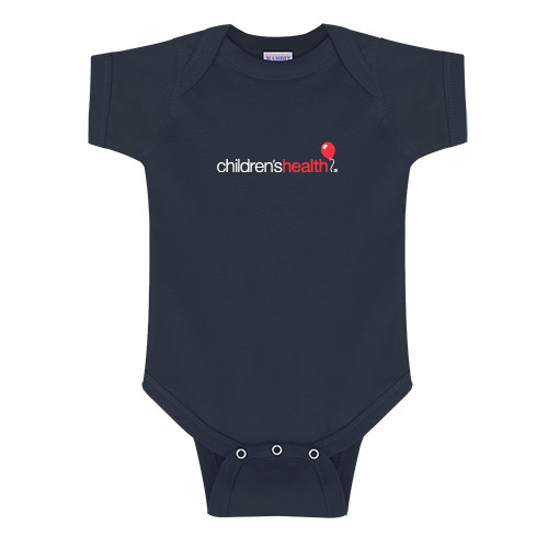  Navy Infant Onesie - Childrens Health Logo