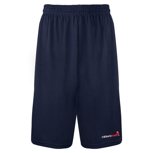  Navy Performance Classic 9 Inch Short - Childrens Health Logo