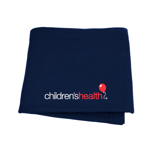  Navy Sweatshirt Blanket - Childrens Health Logo