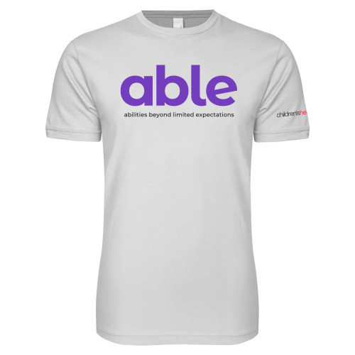  Next Level White SoftStyle T Shirt - Able - abilities beyond limited expectations