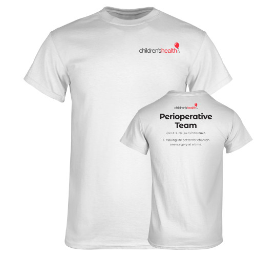  White T Shirt - Childrens Health Logo