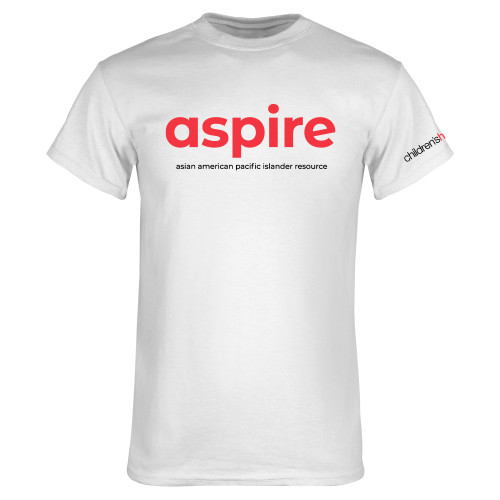 White T Shirt - Aspire - Asian American Pacific Islander Resource