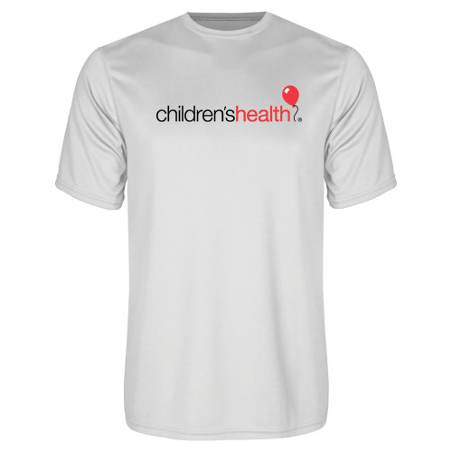  White Performance Tee - Childrens Health Logo