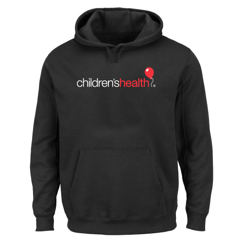  Extended Black Hoodie - Childrens Health Logo