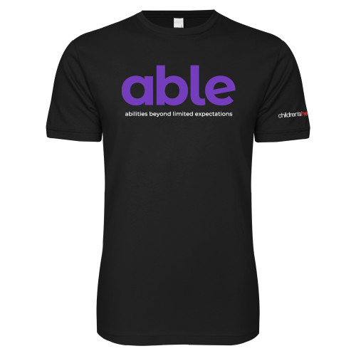  Next Level Black SoftStyle T Shirt - Able - abilities beyond limited expectations