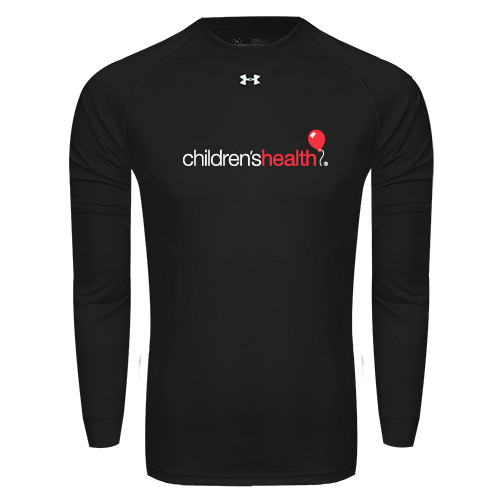  Under Armour Black Long Sleeve Tech Tee - Childrens Health Logo