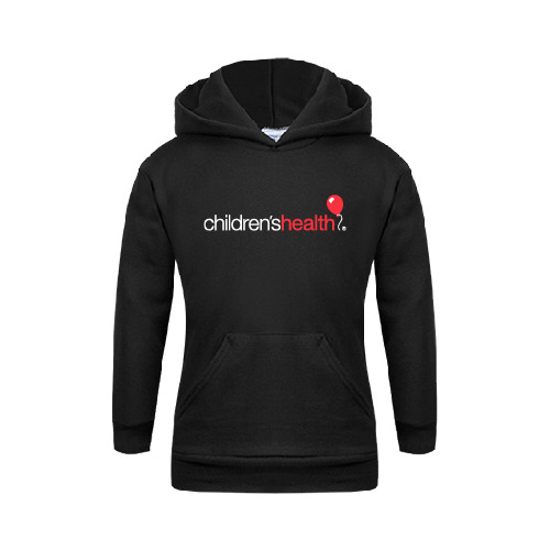  Youth Black Fleece Hoodie - Childrens Health Logo