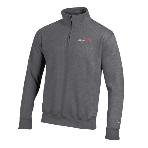  Champion Granite Heather Fleece 1/4 Zip - Childrens Health Logo