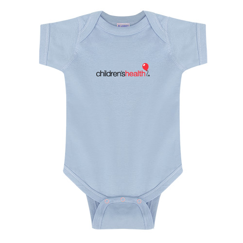  Light Blue Infant Onesie - Childrens Health Logo