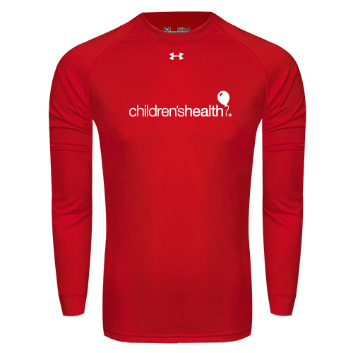  Under Armour Red Long Sleeve Tech Tee - Childrens Health Logo