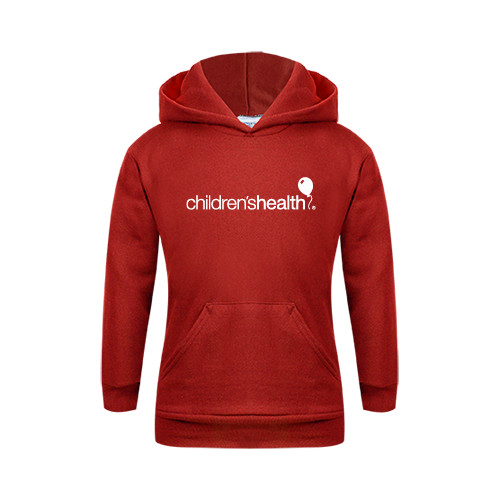  Youth Red Fleece Hoodie - Childrens Health Logo