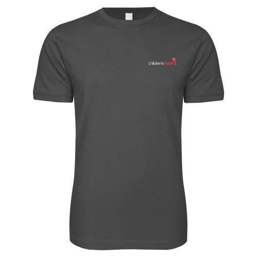  Next Level Charcoal SoftStyle T Shirt - Childrens Health Logo