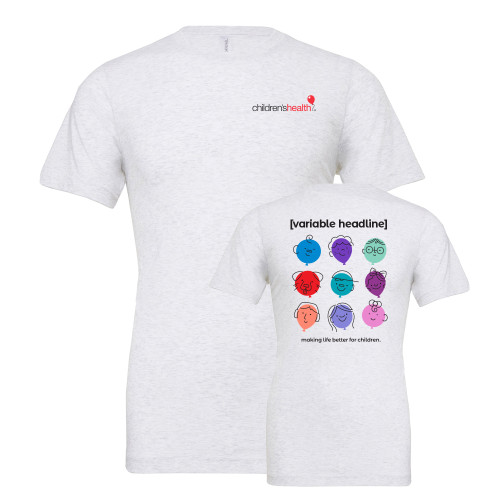  Bella + Canvas Ash Grey Jersey Cotton T Shirt - Personalized